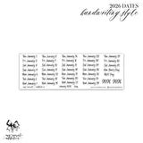 2026 Dates - Handwriting Style