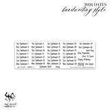 2026 Dates - Handwriting Style