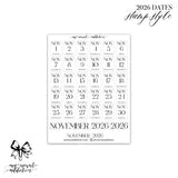 2026 Dates - Stamp Style