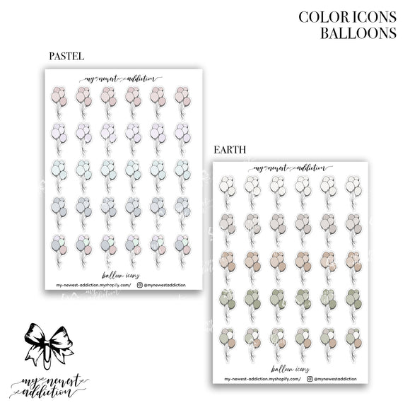 COLOR ICONS | BALLOONS