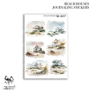 BEACH HOUSES | Journaling Stickers