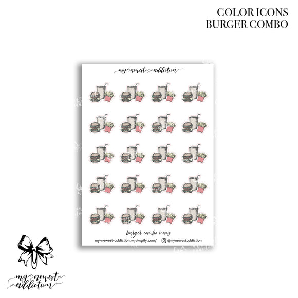 COLOR ICONS | BURGER COMBO