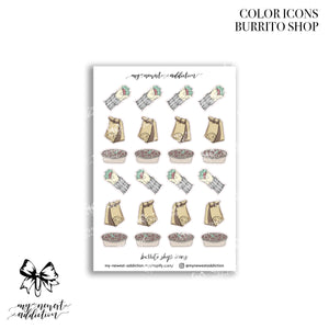 COLOR ICONS | BURRITO SHOP