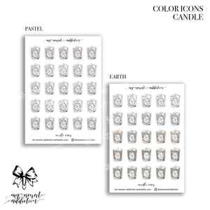 COLOR ICONS | CANDLE