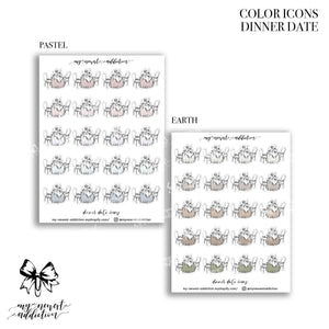 COLOR ICONS | DINNER DATE