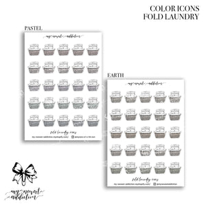 COLOR ICONS | FOLD LAUNDRY