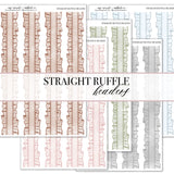 Straight Ruffle | Headers