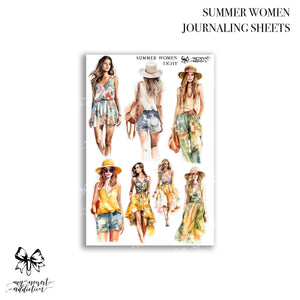 Summer Women | Journaling Stickers