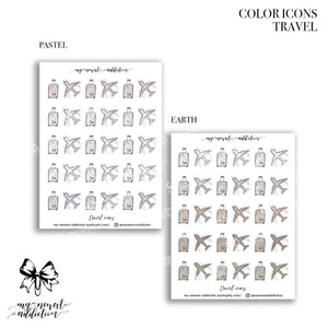 COLOR ICONS | TRAVEL