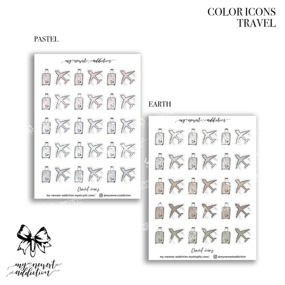 COLOR ICONS | TRAVEL