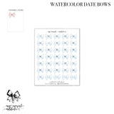 Watercolor Date Bows