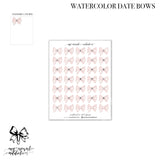 Watercolor Date Bows