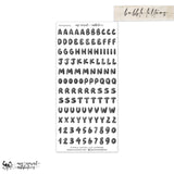 Bubble Letters and Numbers