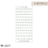 Bubble Letters and Numbers