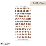 Bubble Letters and Numbers