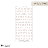 Bubble Letters and Numbers