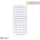 Bubble Letters and Numbers