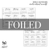 FOILED 2026 Calendars - Individual Months | lettering by Jesenia