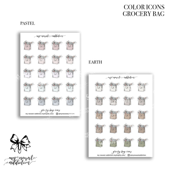 COLOR ICONS | GROCERY BAG