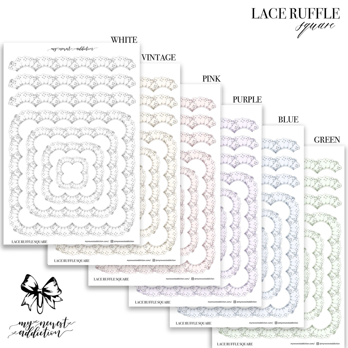 Lace Ruffles Square – My Newest Addiction