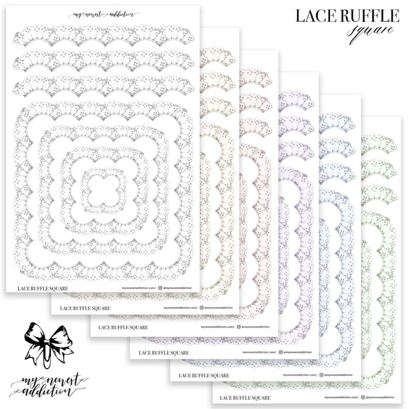 Square Ruffles Lace Ruffles Square – My Newest Addiction