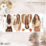 Leaf Strewn Stroll Girls