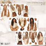 Leaf Strewn Stroll Girls