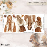 Leaf Strewn Stroll Girls