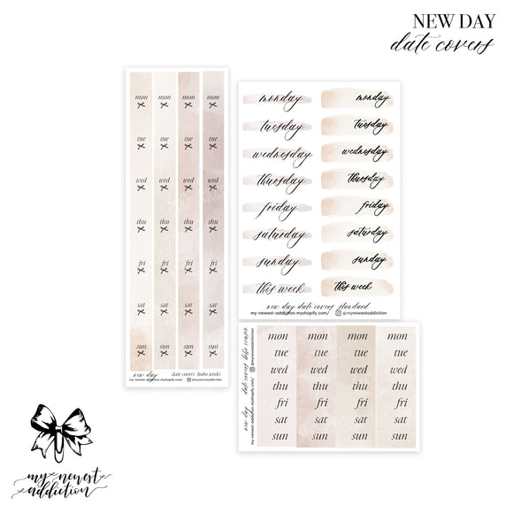 New Day Date Covers and Tabs