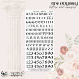 The Odyssey Letters and Numbers