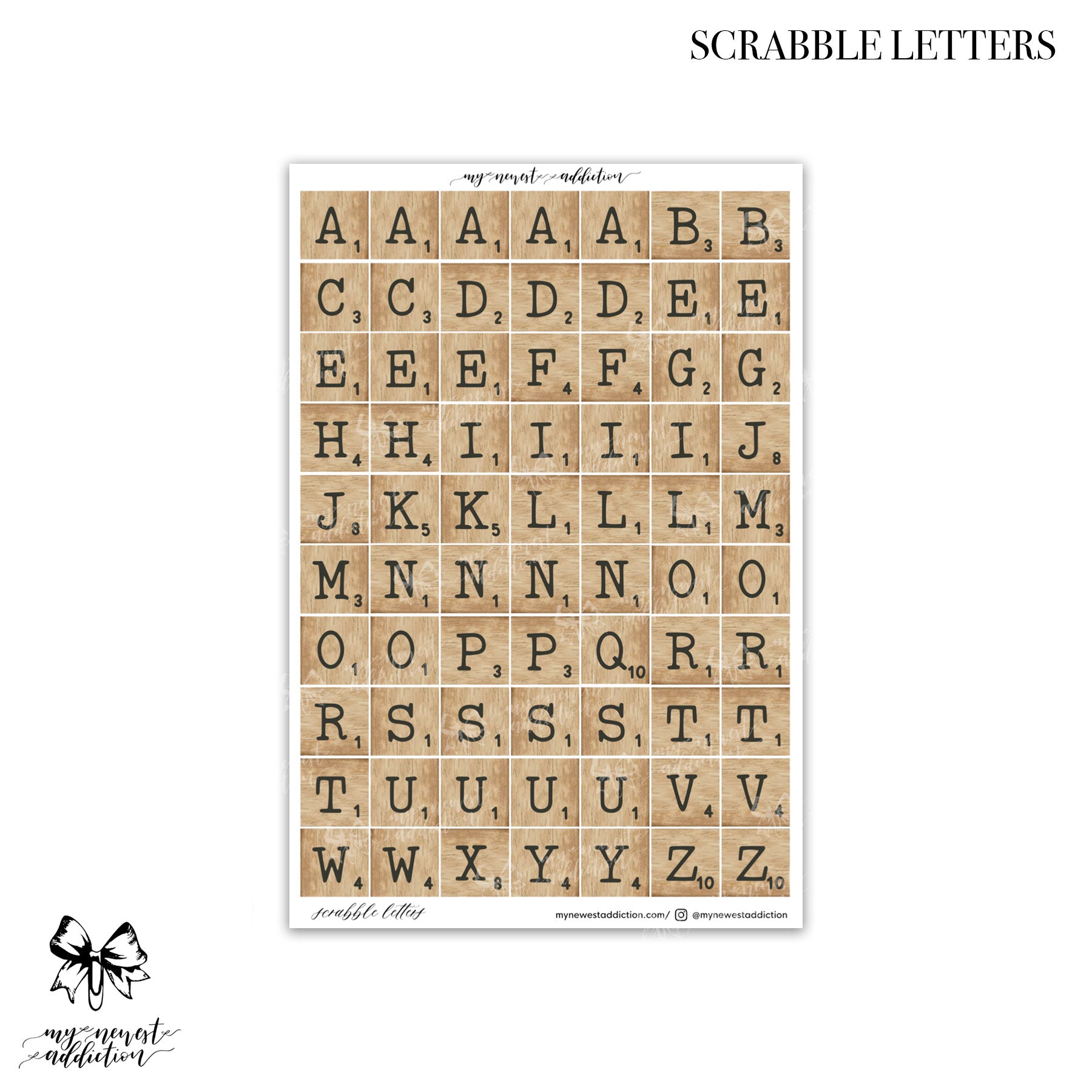 Scrabble Letters – My Newest Addiction