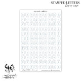 Stamped Letters | Lower Case