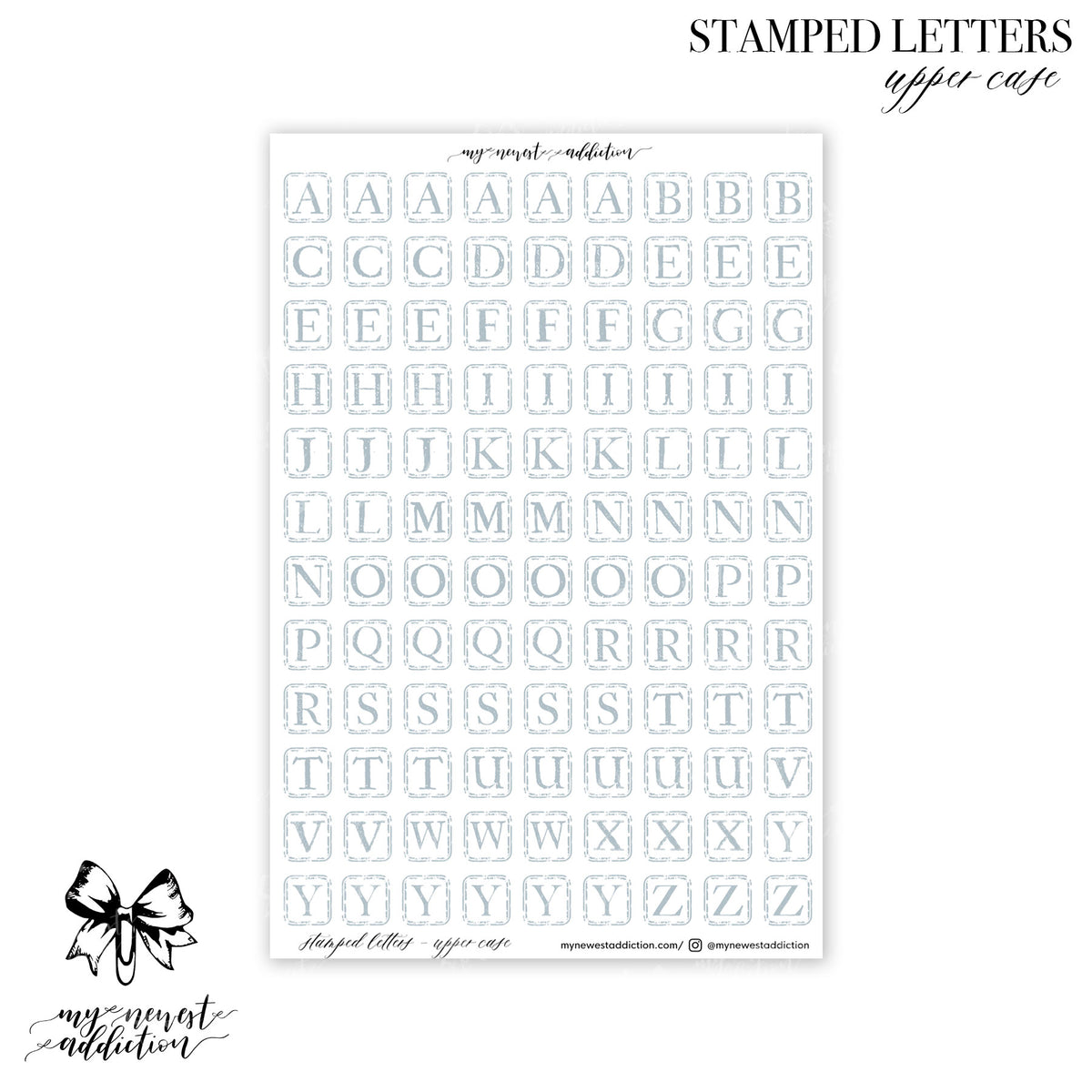 Stamped Letters | Upper Case – My Newest Addiction