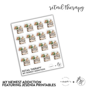 Retail Therapy | lettering by Jesenia Printables