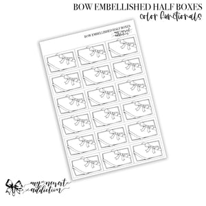 Bow Embellished Half Boxes