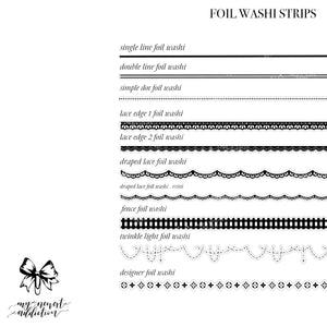 Foil Washi Strips