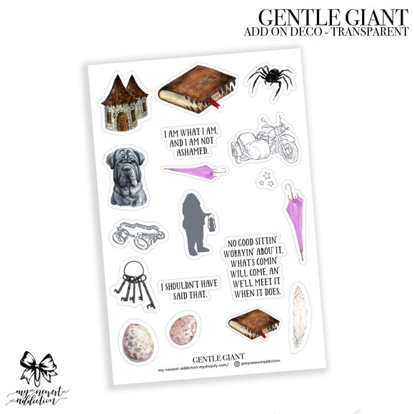 Gentle Giant Deco Stickers