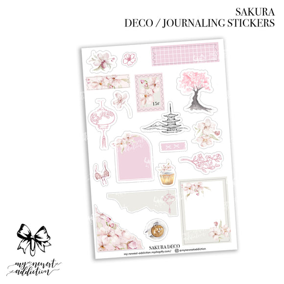 Sakura Deco Journaling Stickers