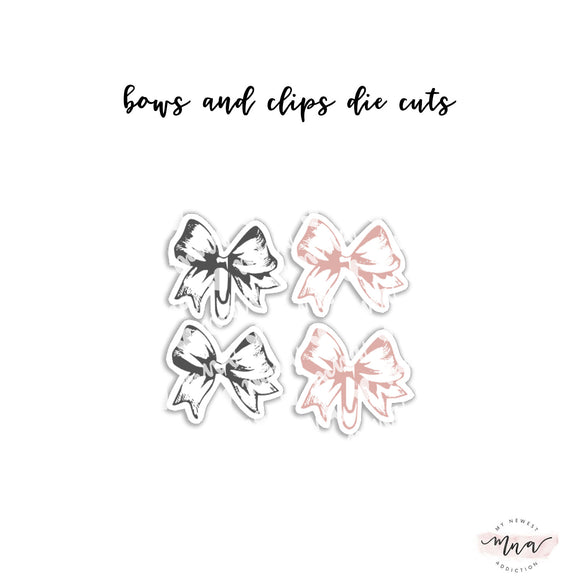Bows and Clips Die Cuts