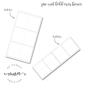 Pre-Cut Fold Over Boxes