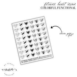 Fitness Heart Icons