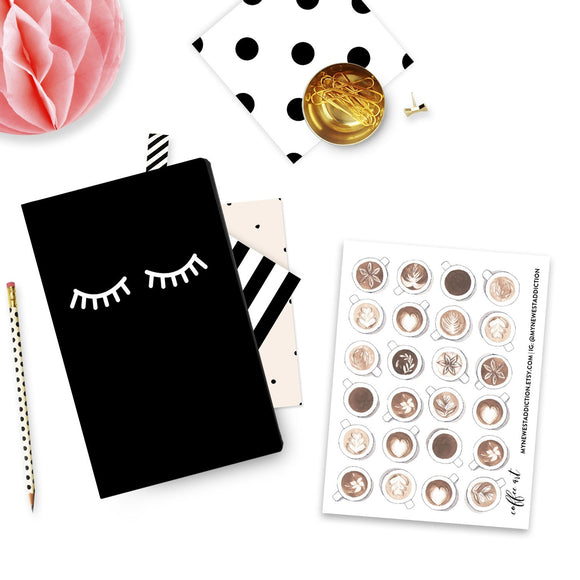 Coffee Art Planner Stickers